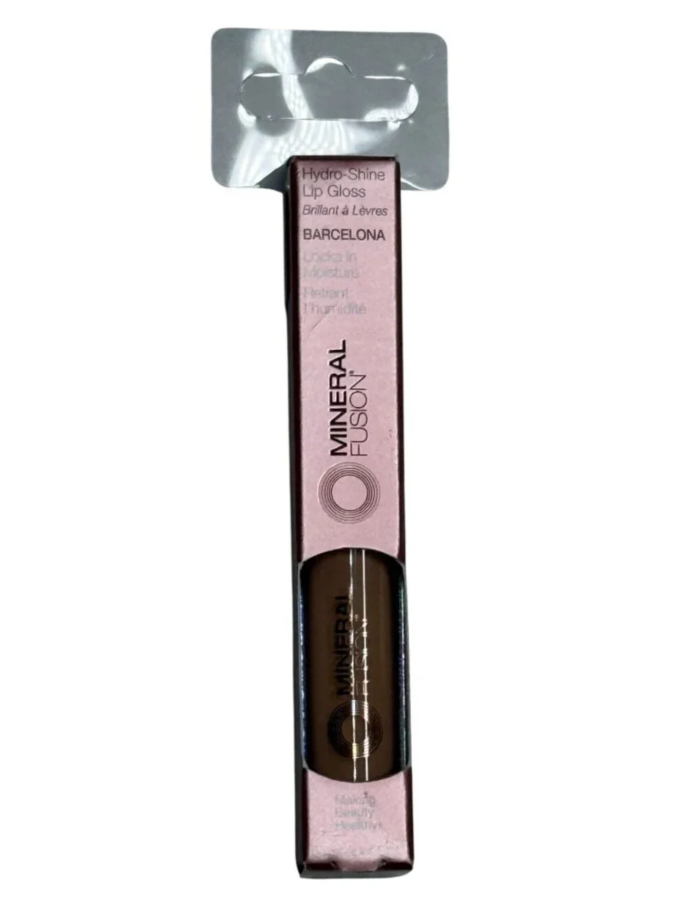 Mineral Fusion Hydro-Shine Lip Gloss Barcelona 0.15 oz Vegan Lip Gloss New